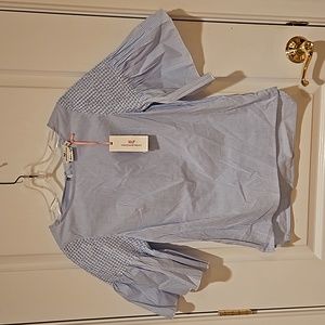 Vineyard Vines Smocked Flutter top